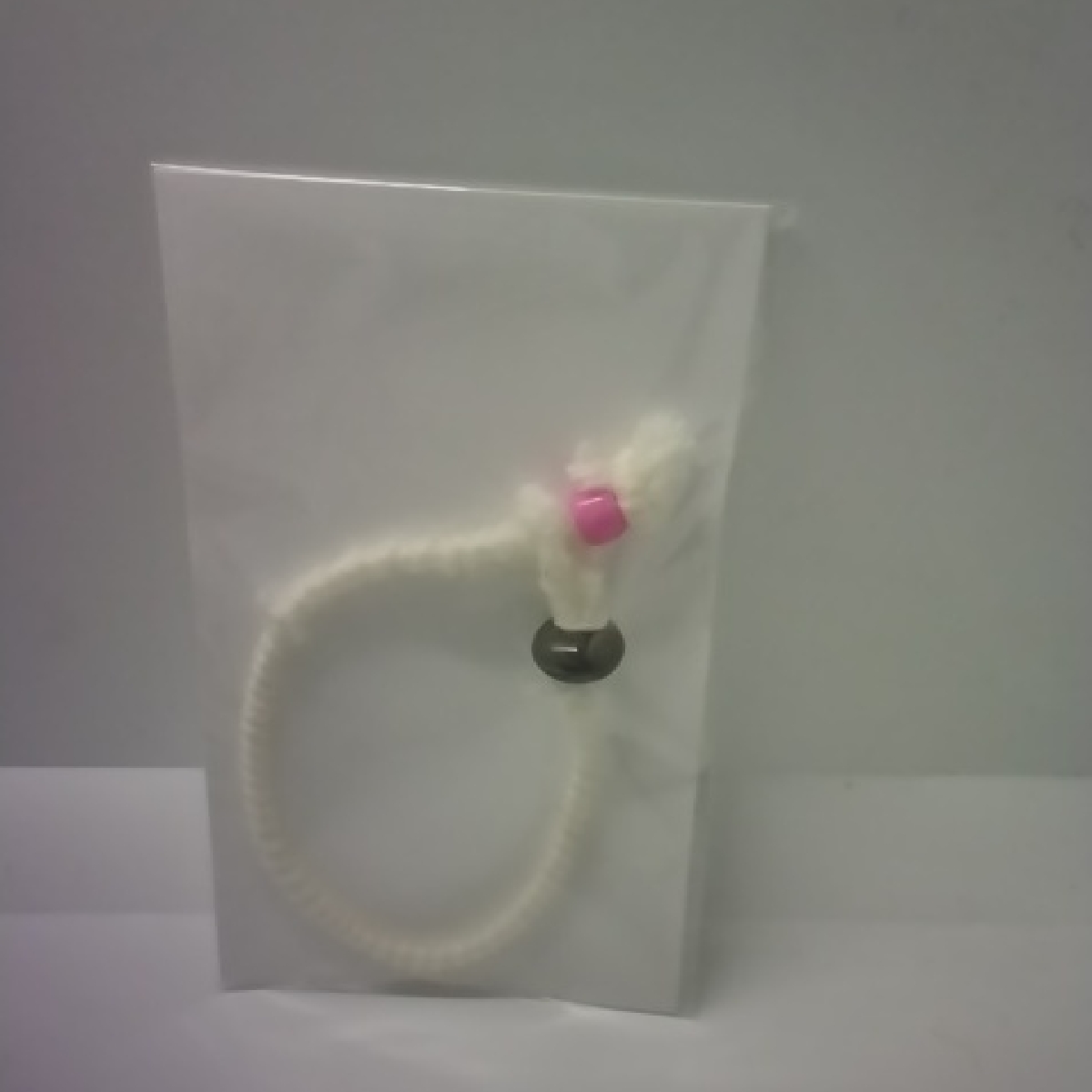 Lorena Espinoza Design Cream And Pink Bracelet
